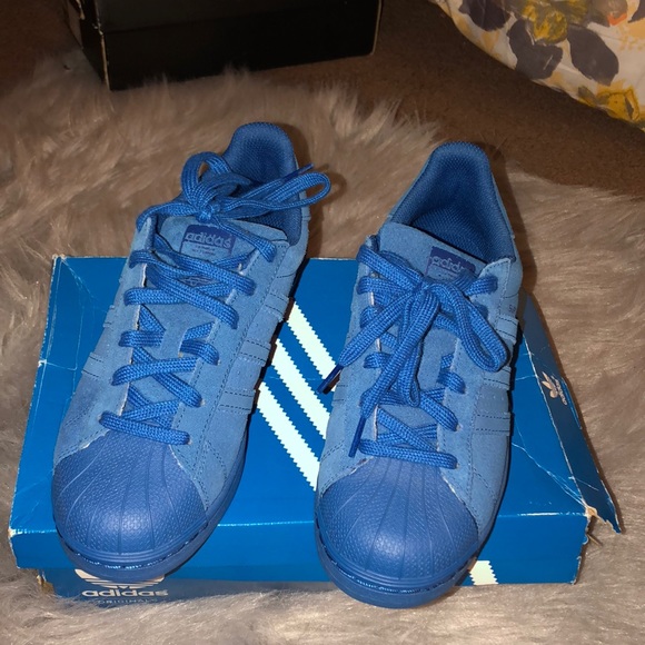 blue shell toe adidas